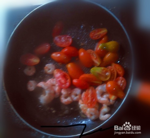 虾仁西红柿混搭