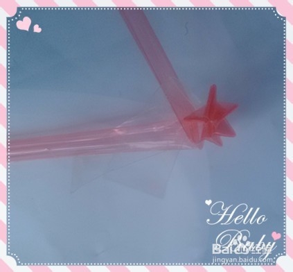 用塑料细管叠五角星