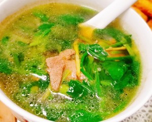 猪肝菠菜汤怎么做好吃
