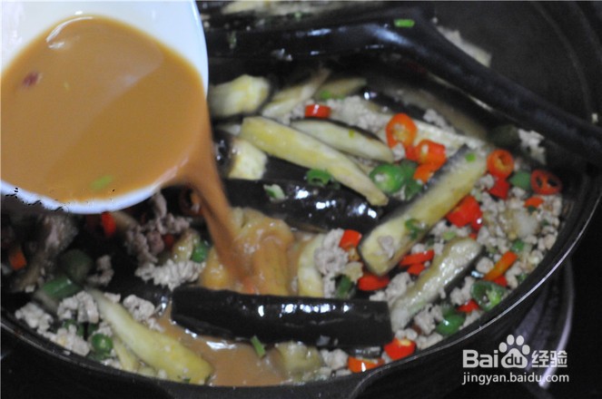家常菜肉末茄子的做法