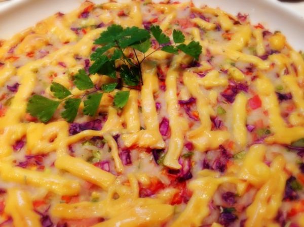 彩虹芝士条焗饭