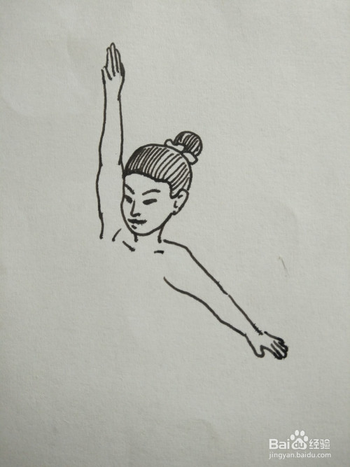 舞蹈动作简笔画