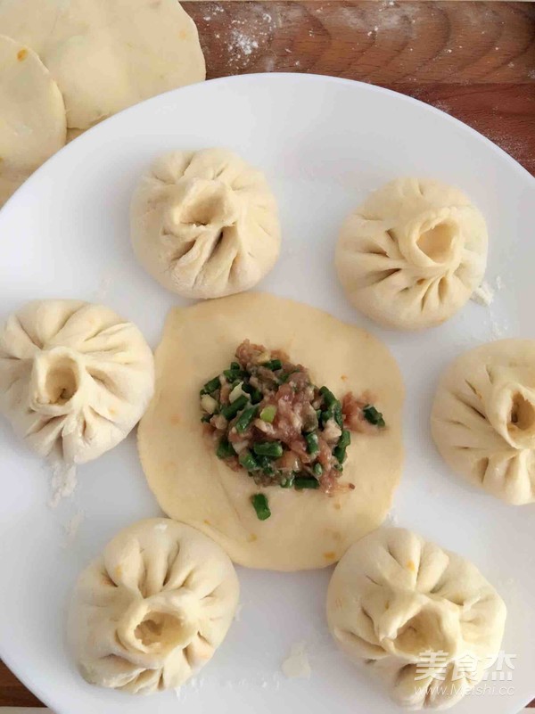 南瓜面豇豆包子