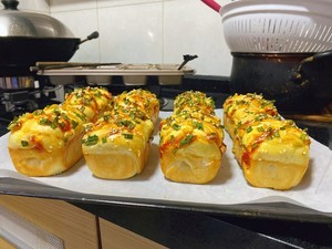 【香葱芝士火腿小面包】教程