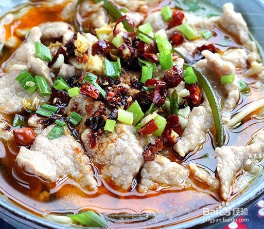 鲜嫩爽滑的水煮肉片