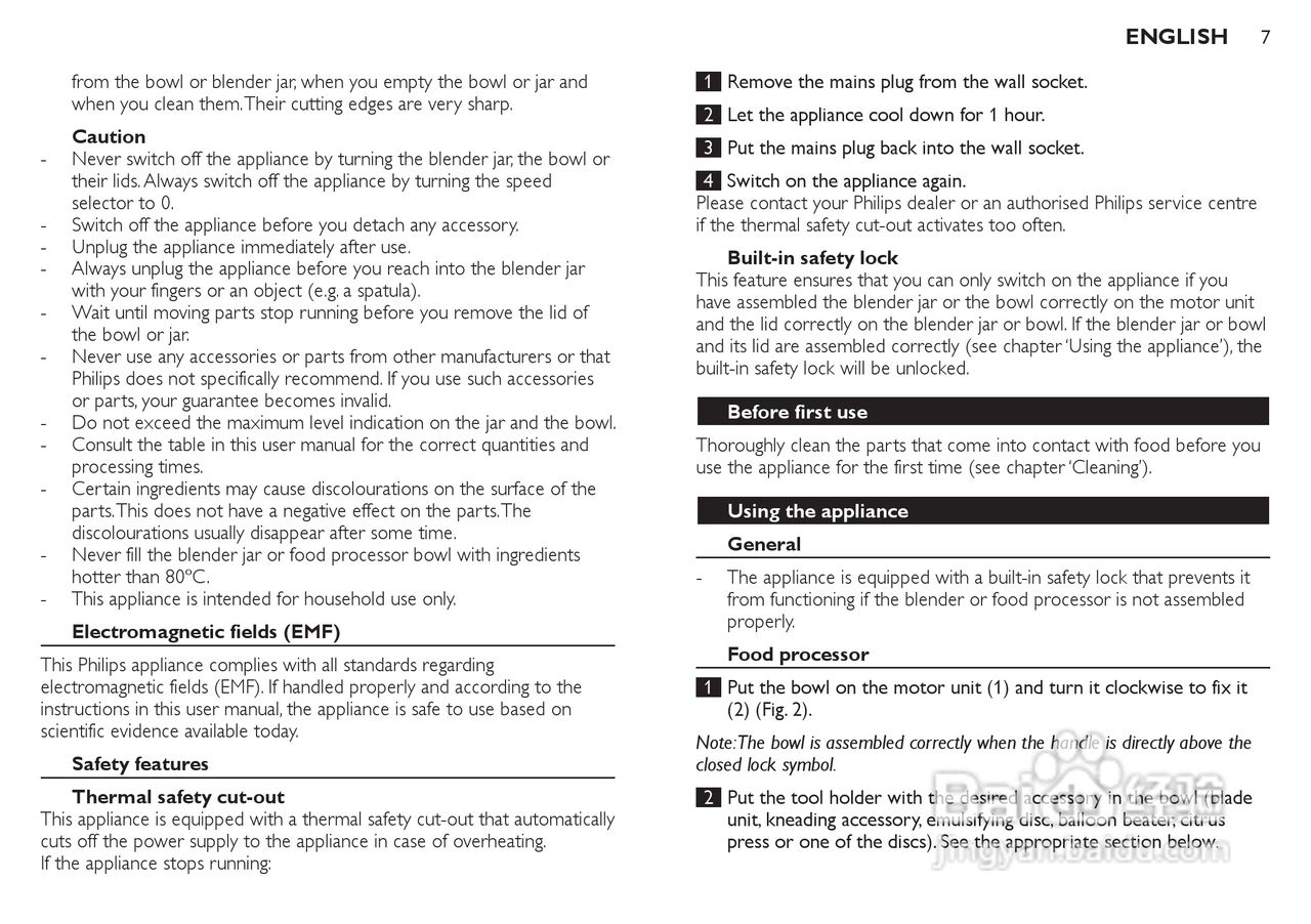 飞利浦HR7772榨汁机使用说明书:[1]
