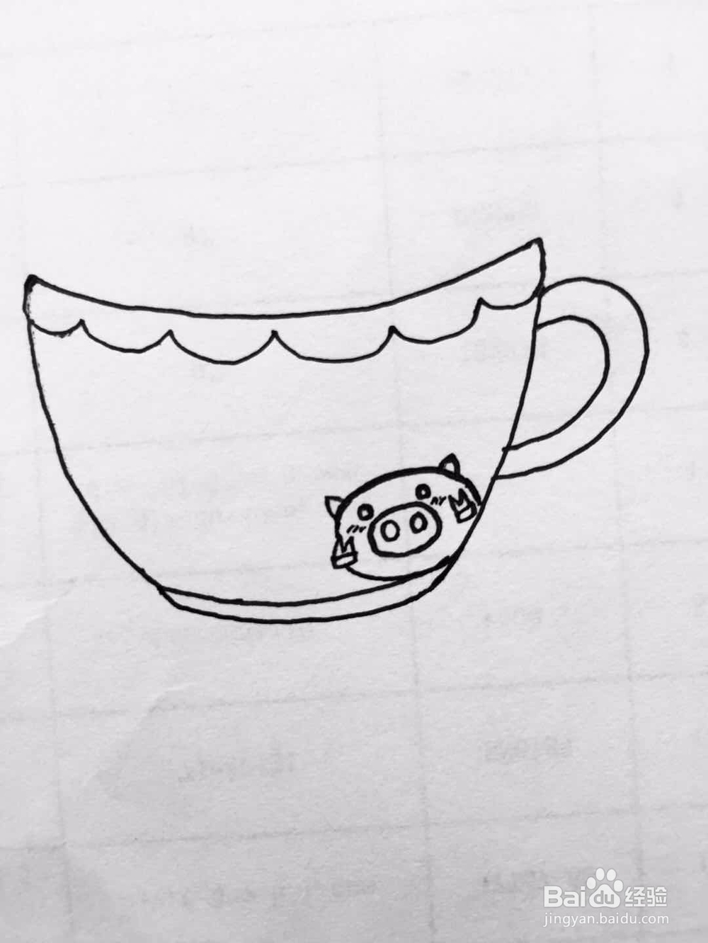 茉莉手绘之可爱萌茶杯