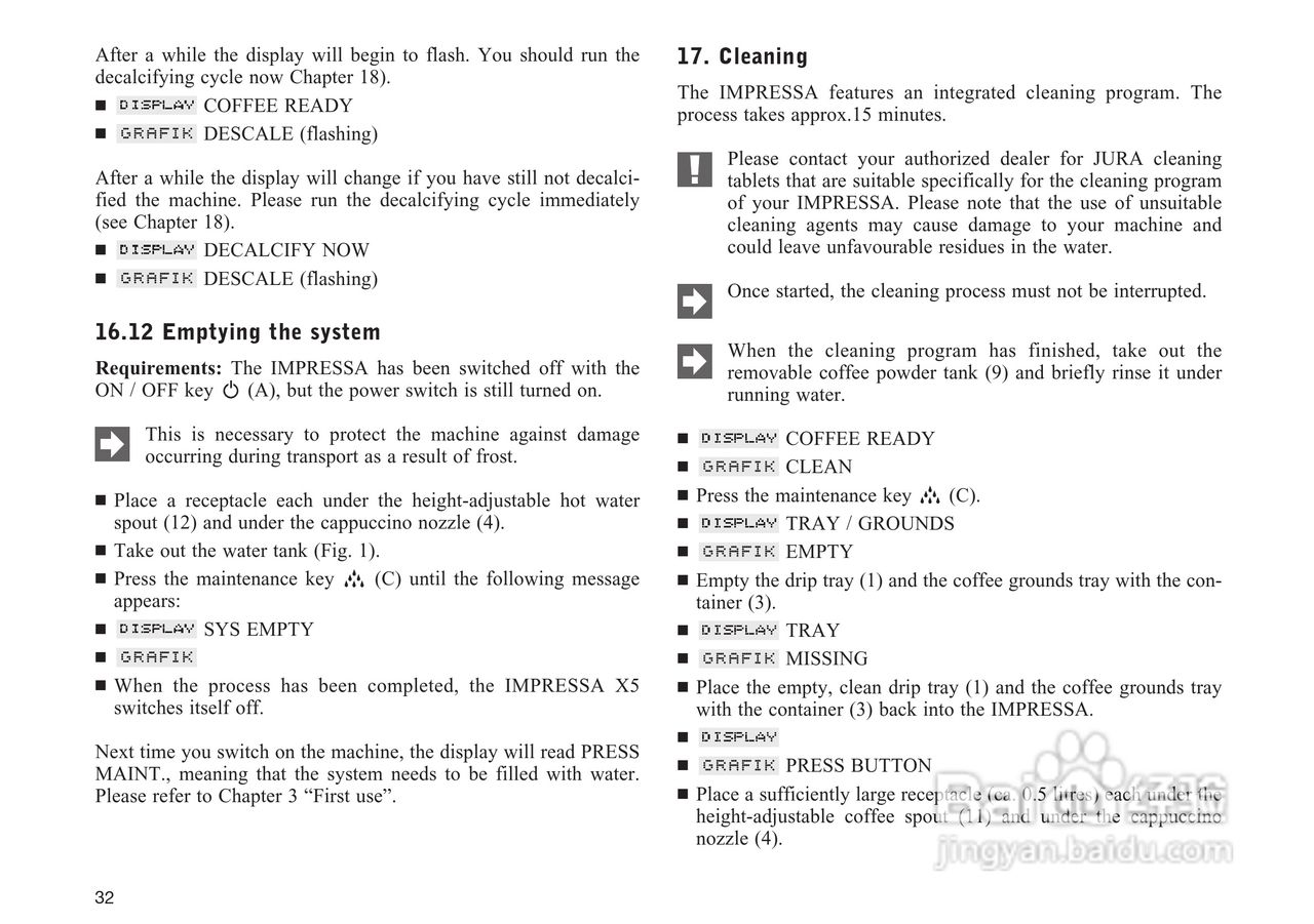 JURA IMPRESSA X5咖啡机使用手册:[2]