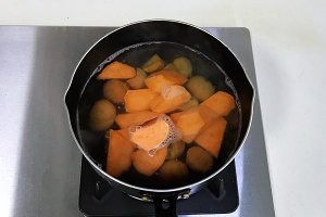 怎么做栗子红薯甜汤