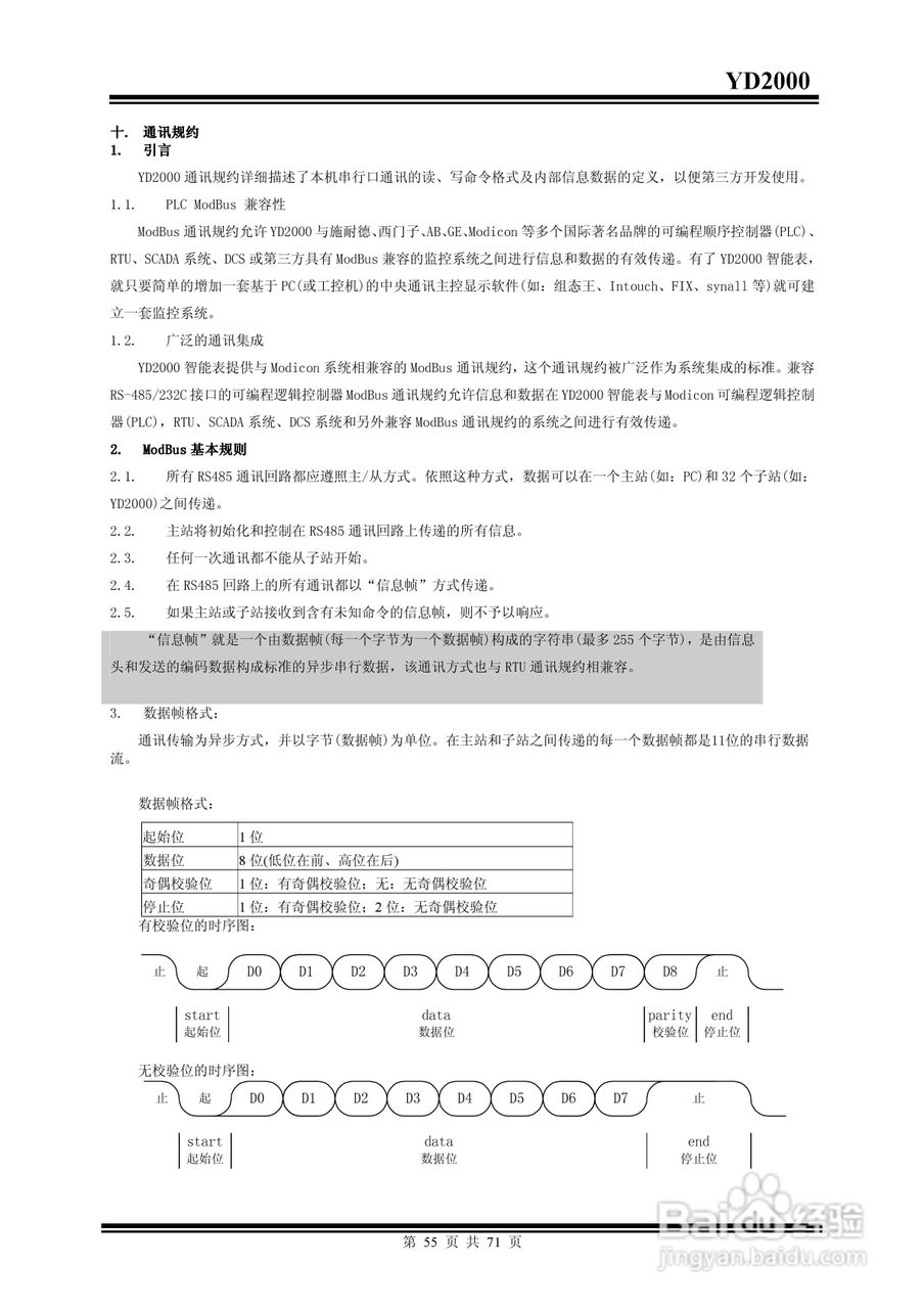 雅达YD2000智能电力监测仪说明书:[6]