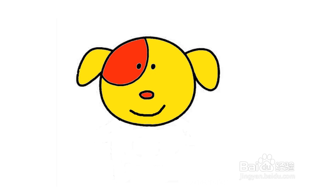 如何画出一个狗头?
