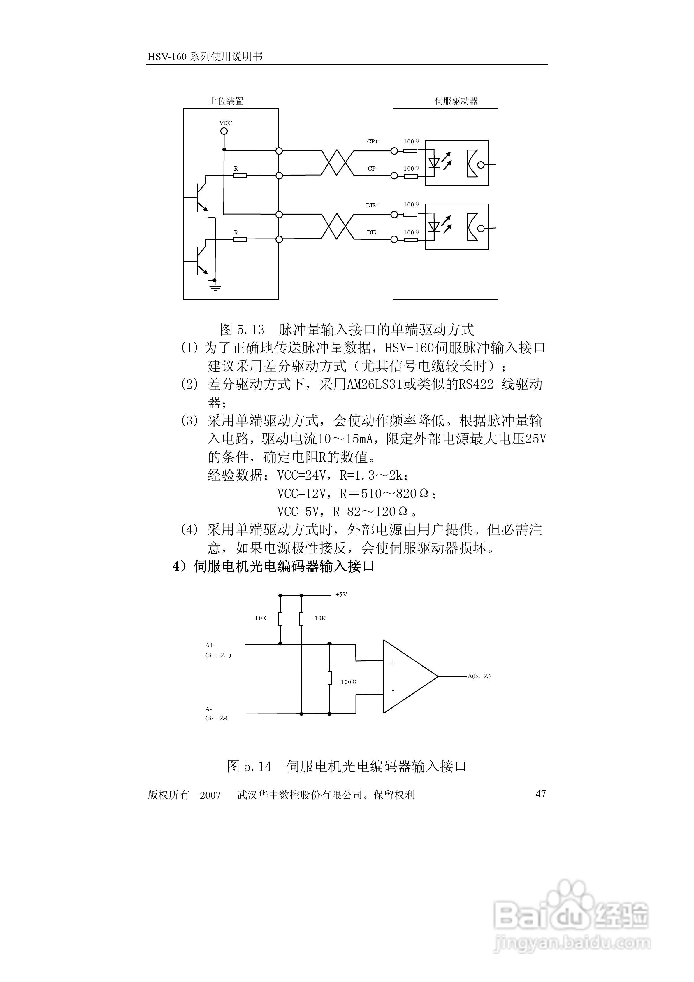 HSV-160系列全数字交流伺服驱动单元使用说明书:[5]