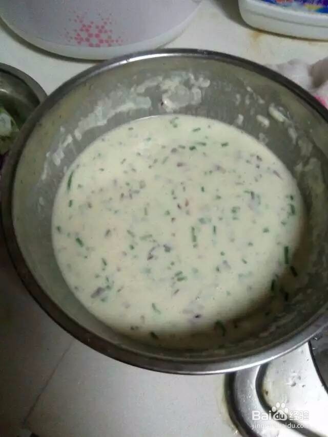 #美食#清淡早餐薄饼,煎制菜沫薄饼