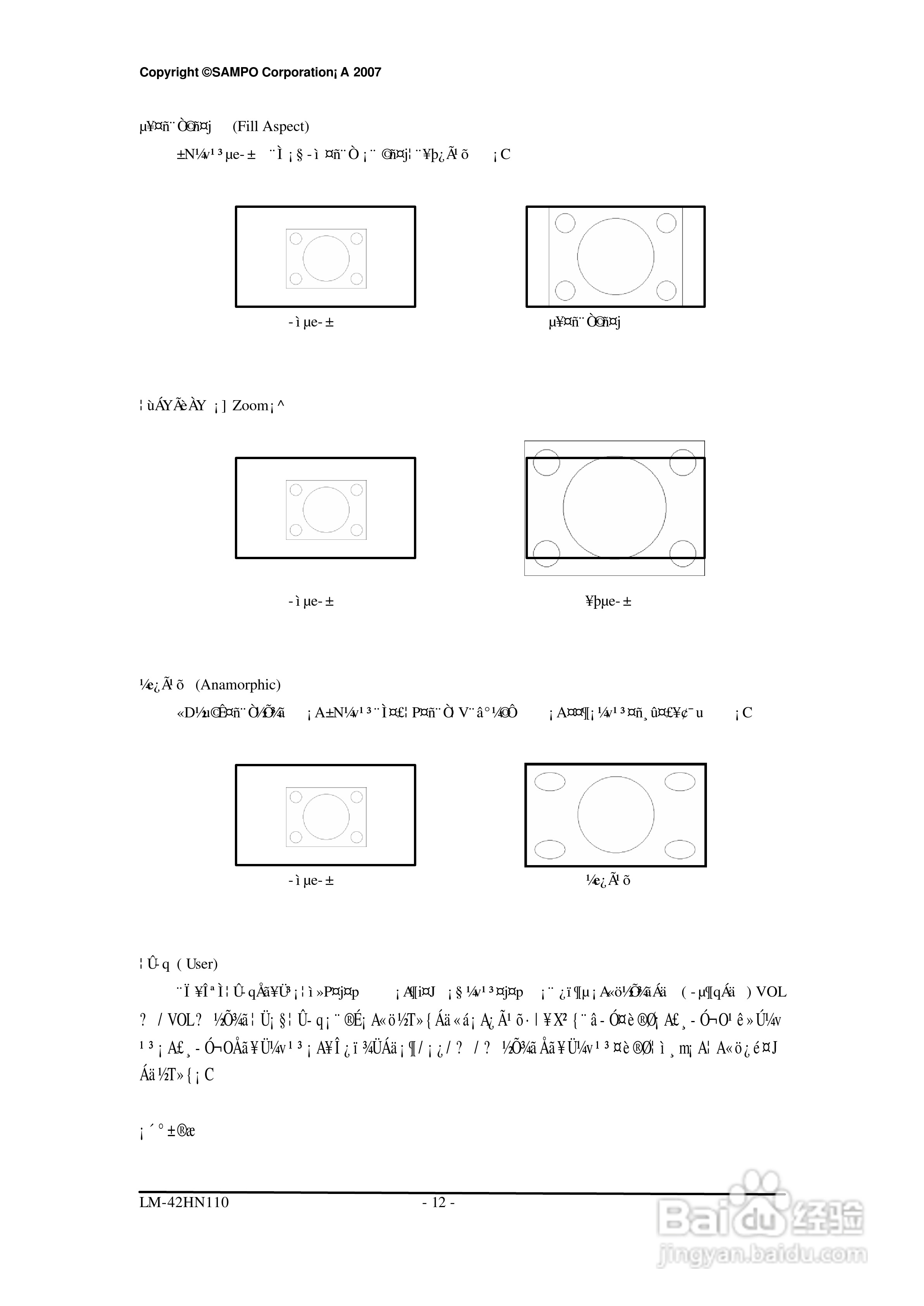 声宝LM-42HN110型多媒体显示器说明书:[2]