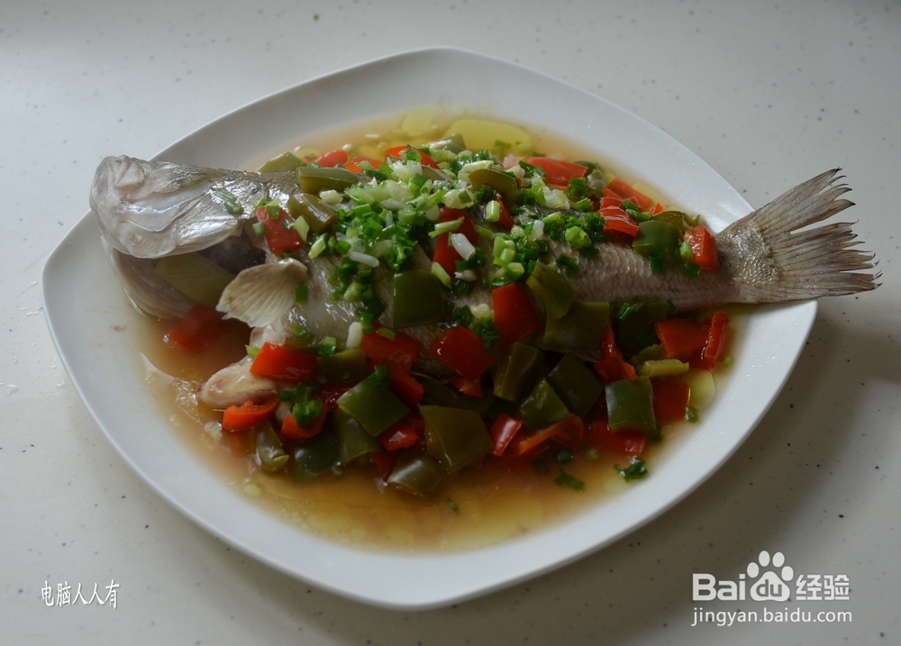系列美食：[48]泡椒蒸鲈鱼