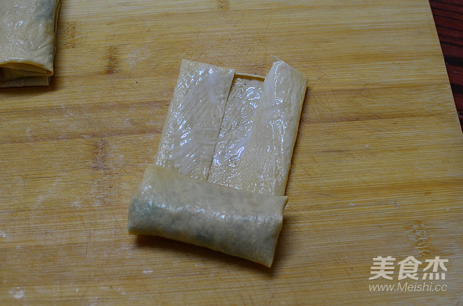 香菜腐皮卷的做法