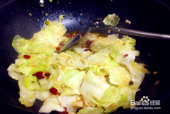 酸辣手撕包菜的做法