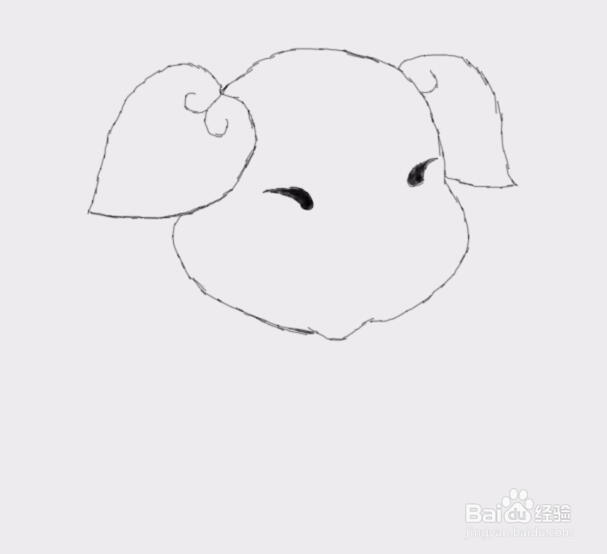 简笔画猪是怎么画的