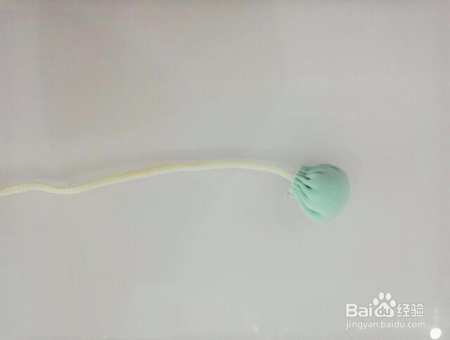 不织布绿豆娃娃