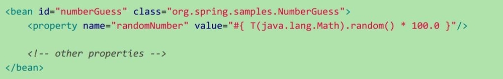 Bean定义中的表达式——XML配置