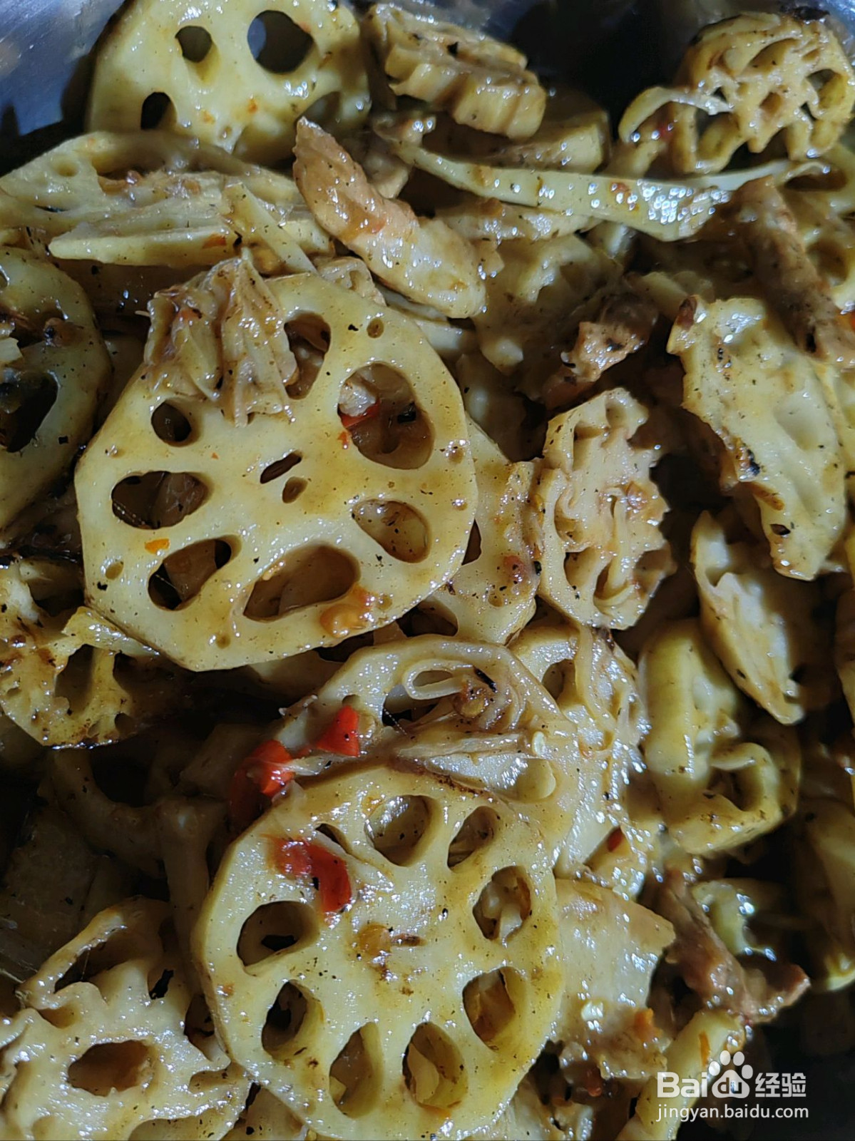 莲藕炒肉的做法