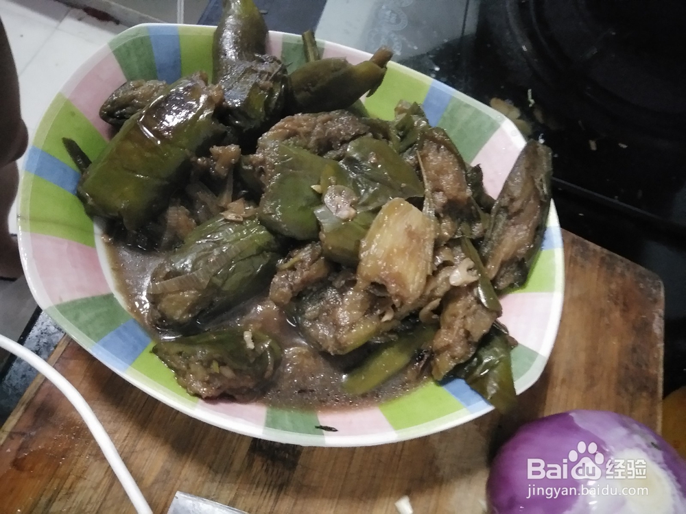 酱炖手撕青茄子