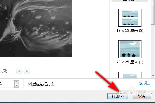 打印机打印时设置成照片模式