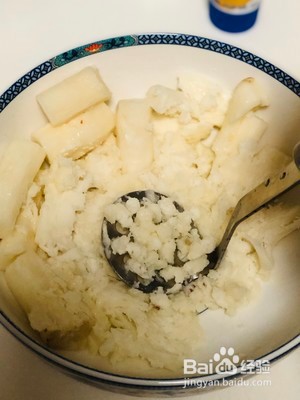 奶香蓝莓山药泥