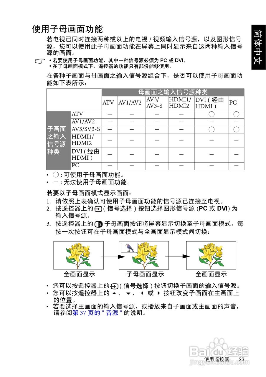 明基SH3731液晶彩电使用说明书:[3]