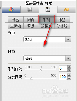 图表制作软件中如何设置图表的系列属性