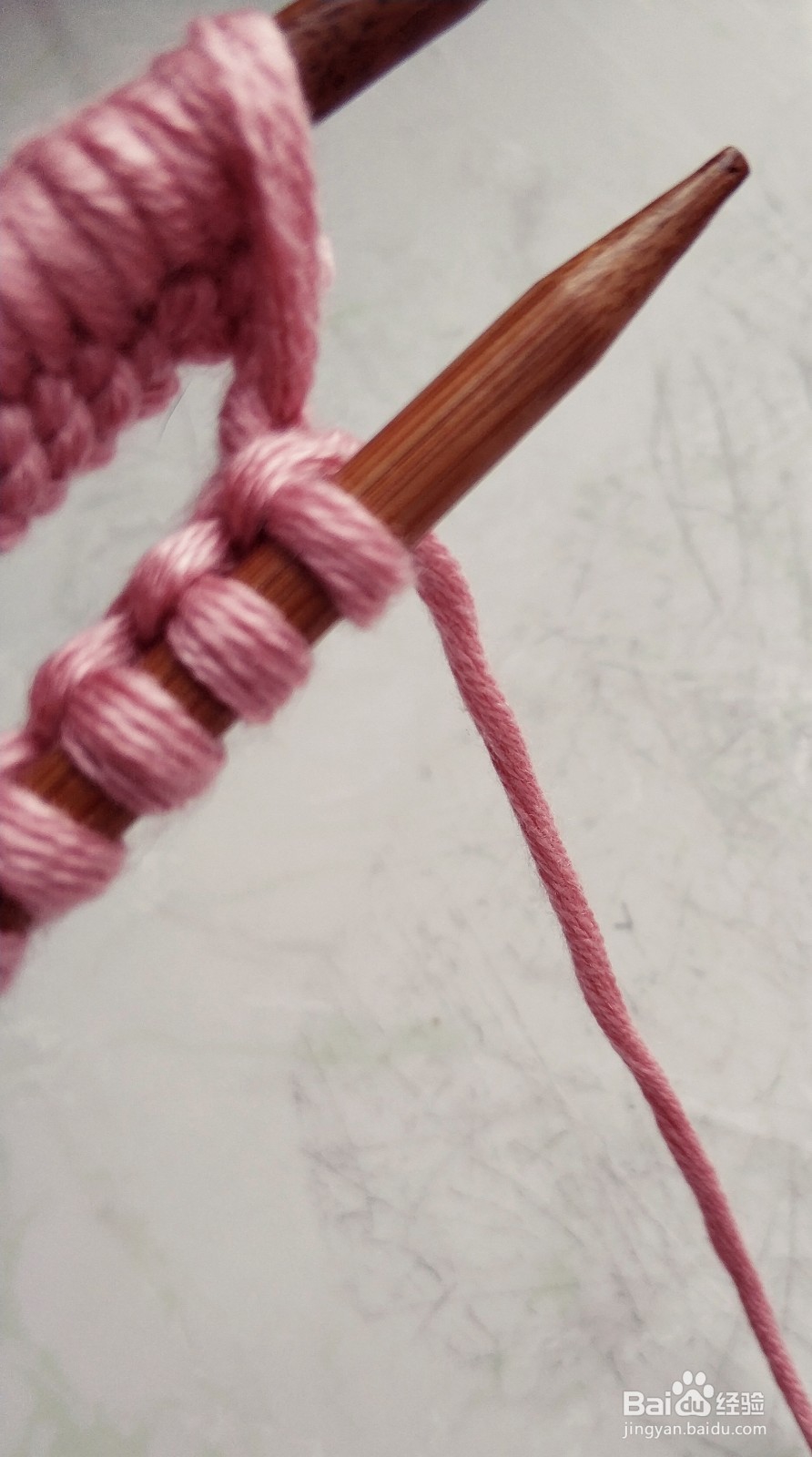 方块针的围巾织发