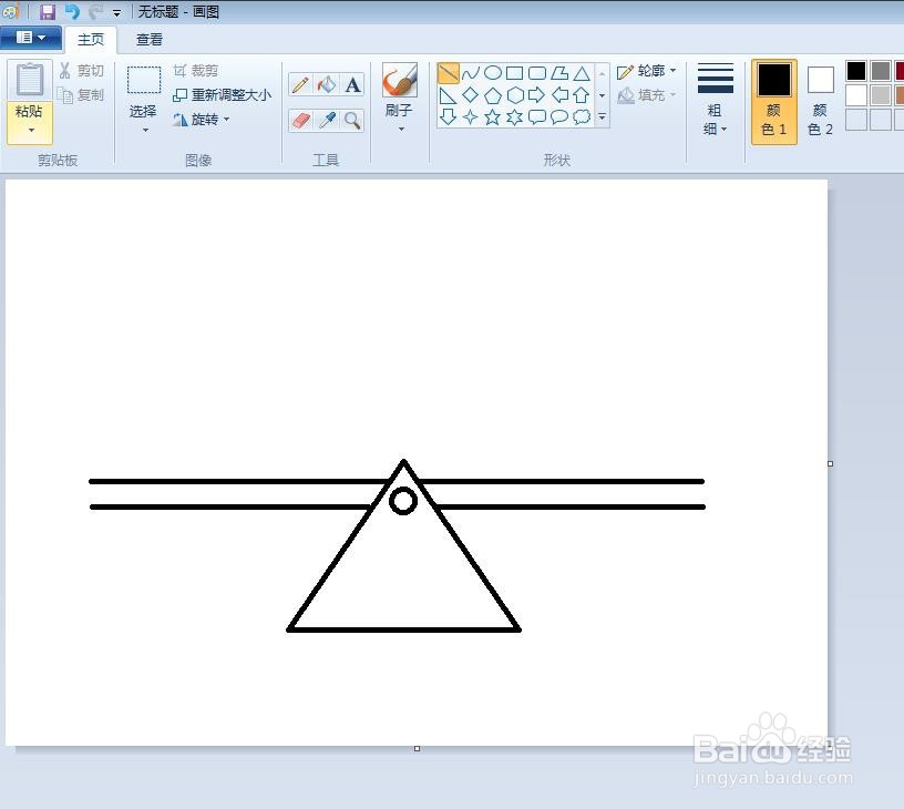 跷跷板简笔画怎么画