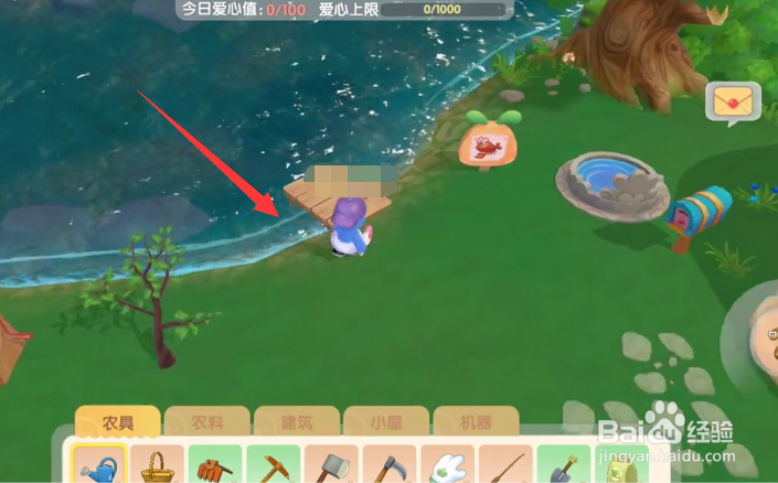 摩尔庄园中怎么钓小龙虾