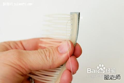 珍珠发梳的制作方法