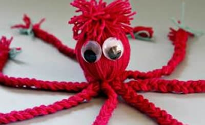 怎么做可爱的八爪鱼玩具