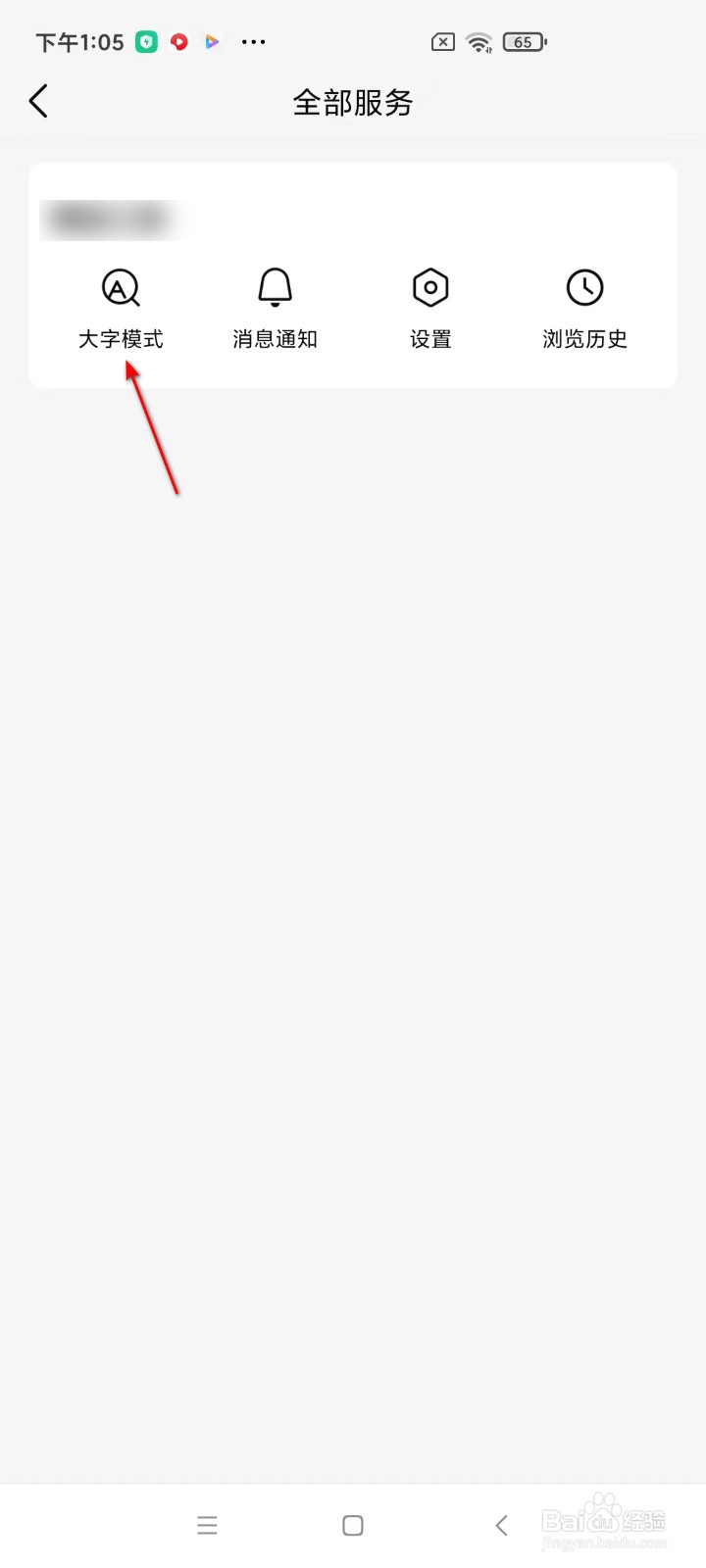 有柿如何开启大字模式