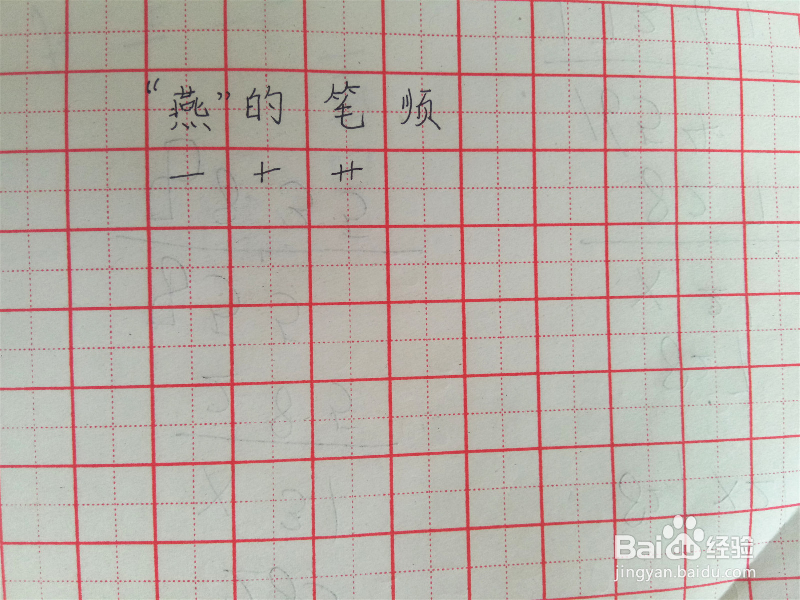 燕的笔顺怎么写