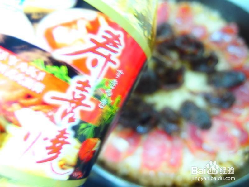 简单版的腊肠煲饭