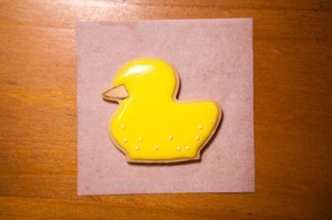 立体小鸭子糖霜饼干