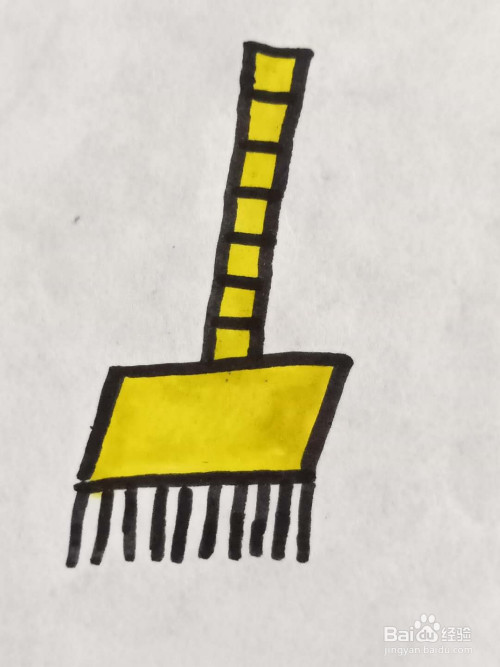 怎样画笤帚?