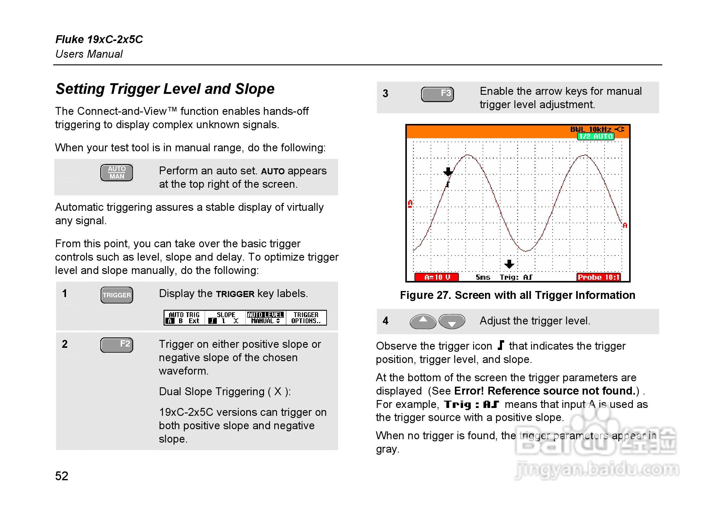 福禄克Fluke 225C彩色示波表使用说明书:[7]