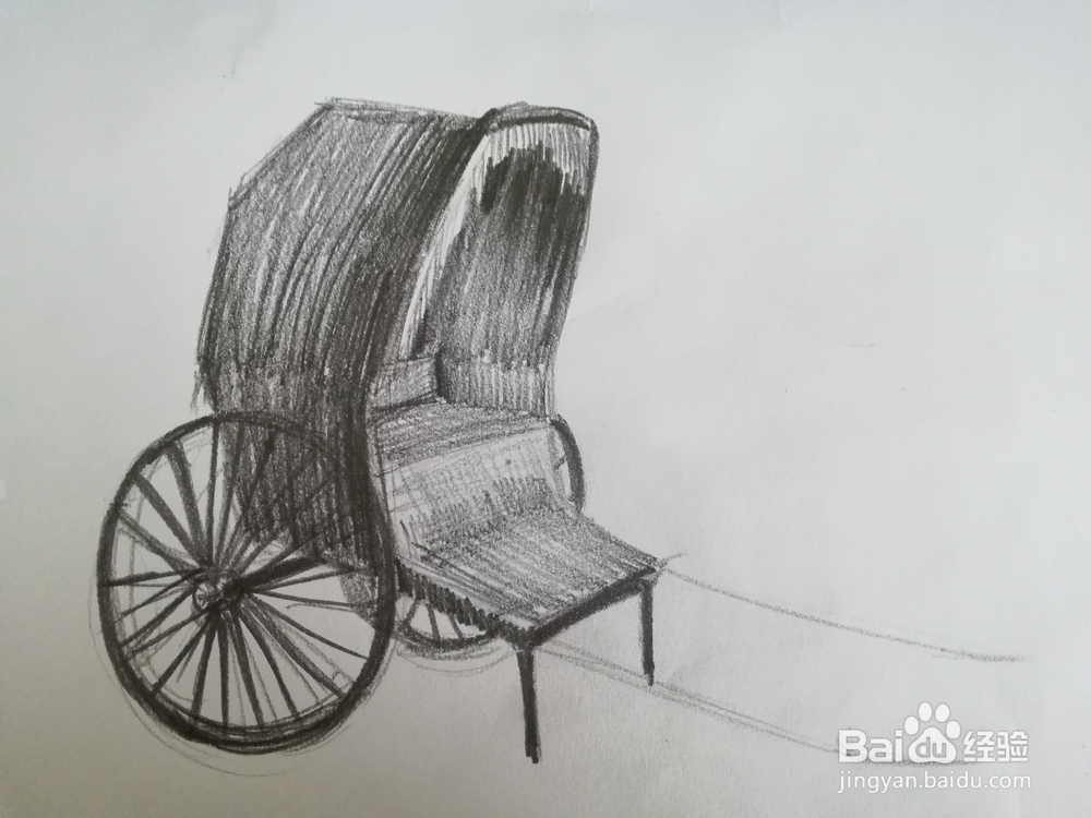 黄包车素描教程