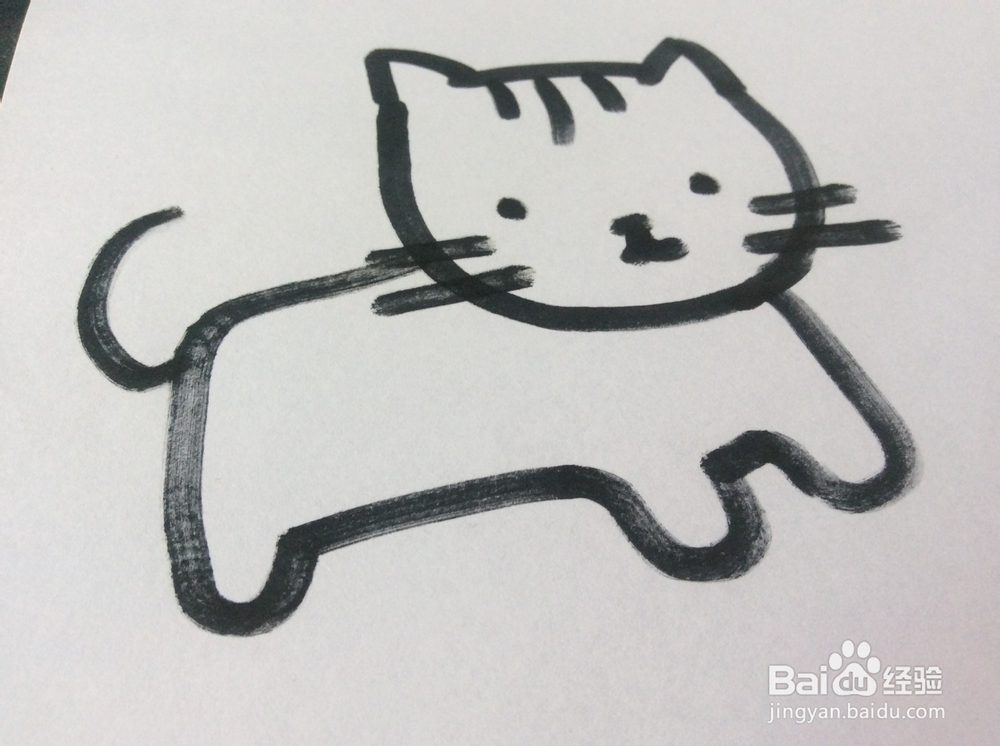 小花猫的简笔画怎么画,怎么画小花猫?