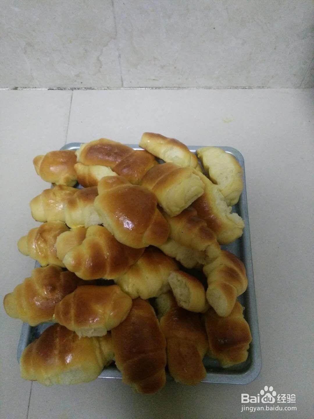 在家做牛角小面包