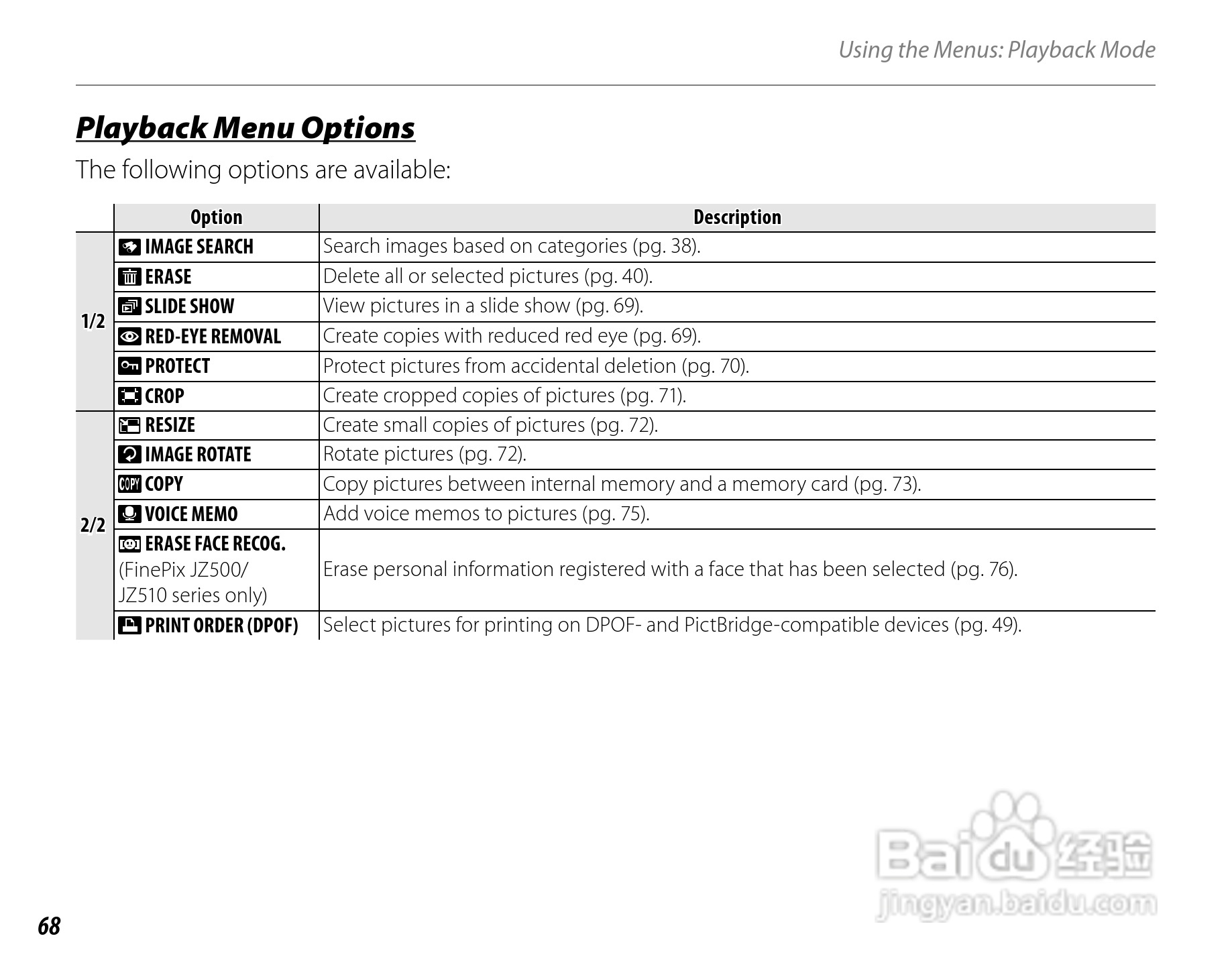 富士FinePix JZ300数码相机使用说明书:[9]