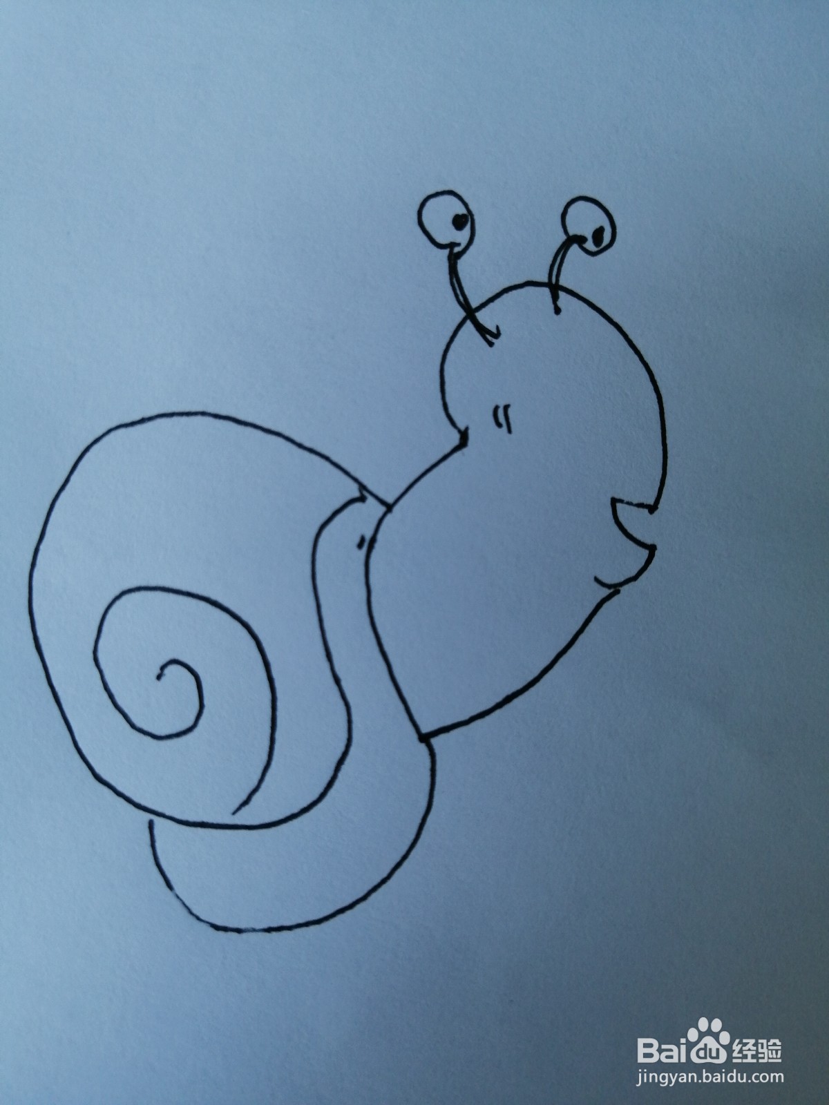 简笔画小蜗牛怎么画