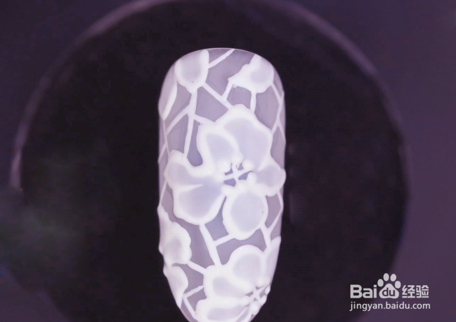 怎样做半透浮雕花美甲？