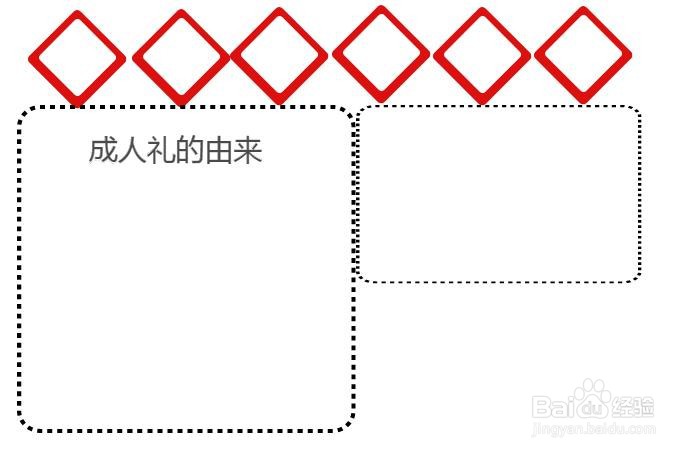 成人礼手抄报