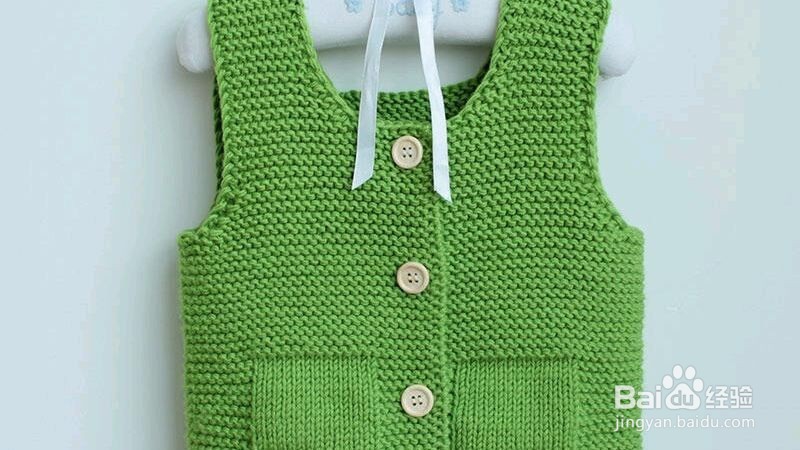 宝宝毛衣背心的编织方法