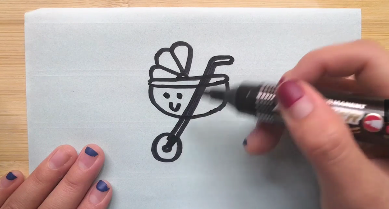 婴儿车的简笔画如何画？